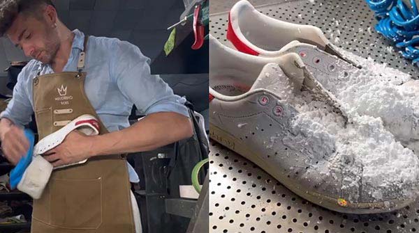 calzolaio e scarpe